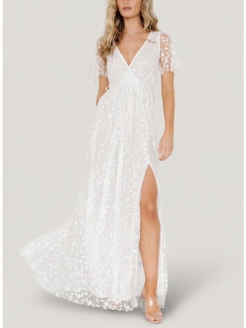 Baltic Born Marseille Embossed Maxi Dress Size Medium